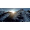 A1 poster - Vršič pass at the sunset winter time