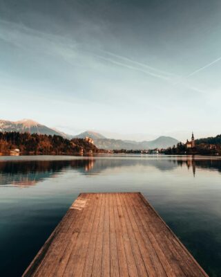 Bled en eiland op een meer Bled, Slovenië