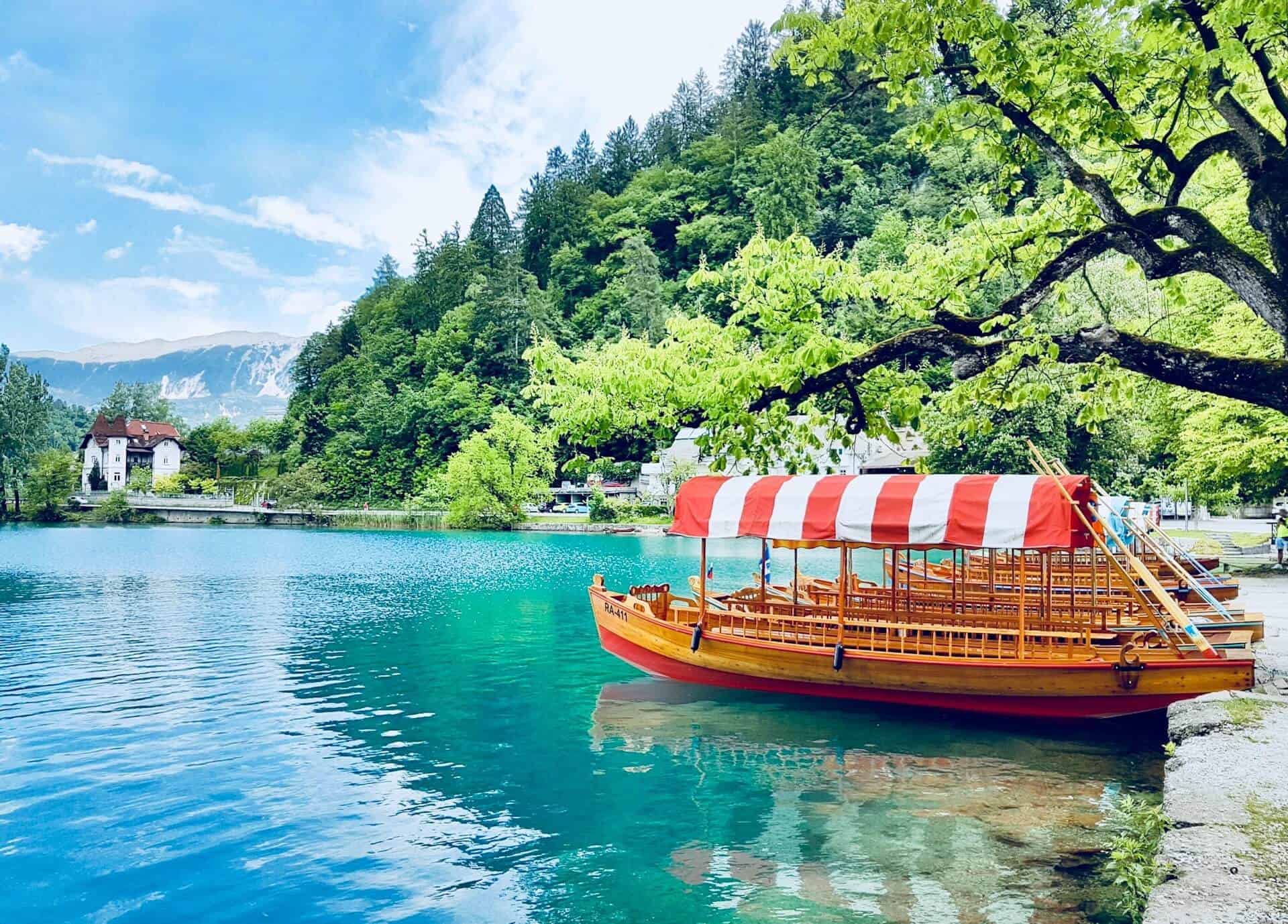 Bled en het meer van Bled, Slovenië