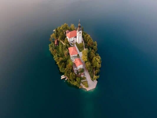 Eiland Bled, meer Bled, Slovenië