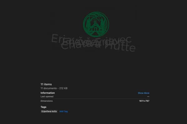 Logo berghut Erjavčeva