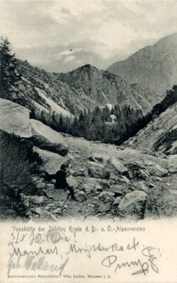 Voshütte - Erjavec Lodge op Vršič (1905)