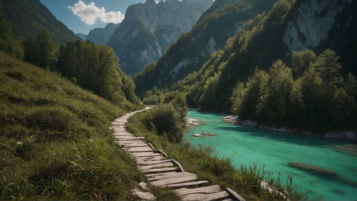 Riviervallei Soča Slovenië