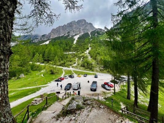 Managed Parking at Vršič Pass
